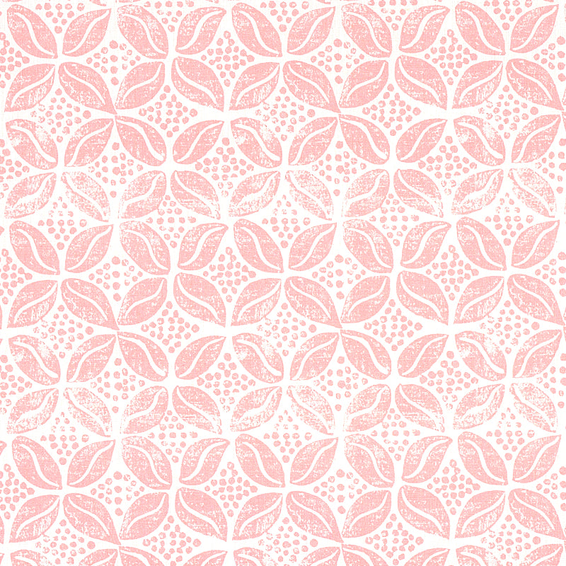Coffee Bean fabric in pink color - pattern number 179200 - by Schumacher in the Molly Mahon collection