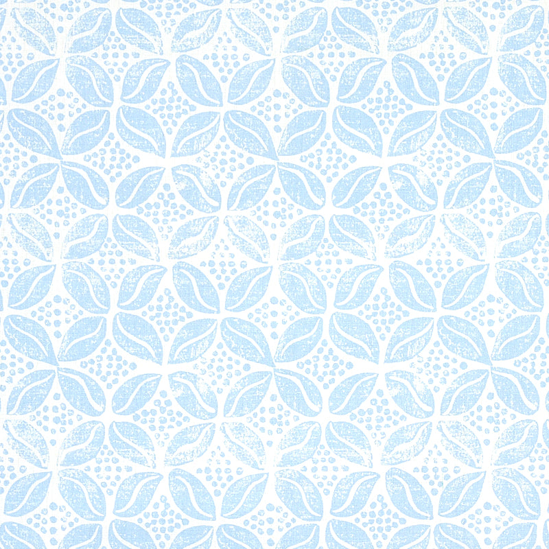 Coffee Bean fabric in sky color - pattern number 179201 - by Schumacher in the Molly Mahon collection