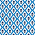 Buti Hand Block Print fabric in blue color - pattern number 179230 - by Schumacher in the Molly Mahon collection