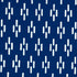 Dash Hand Block Print fabric in indigo color - pattern number 179250 - by Schumacher in the Molly Mahon collection