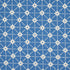 Stars Hand Block Print fabric in blue color - pattern number 179260 - by Schumacher in the Molly Mahon collection