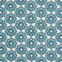 Rose Hand Block Print fabric in blue color - pattern number 179290 - by Schumacher in the Molly Mahon collection