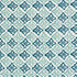 Pattee Hand Block Print fabric in blue color - pattern number 179301 - by Schumacher in the Molly Mahon collection