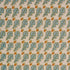 Oak Hand Block Print fabric in blue color - pattern number 179311 - by Schumacher in the Molly Mahon collection