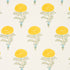 Marigold Hand Block Print fabric in yellow color - pattern number 179320 - by Schumacher in the Molly Mahon collection