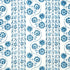 Zinnia Handmade Print fabric in blue color - pattern number 179340 - by Schumacher in the Jacaranda collection