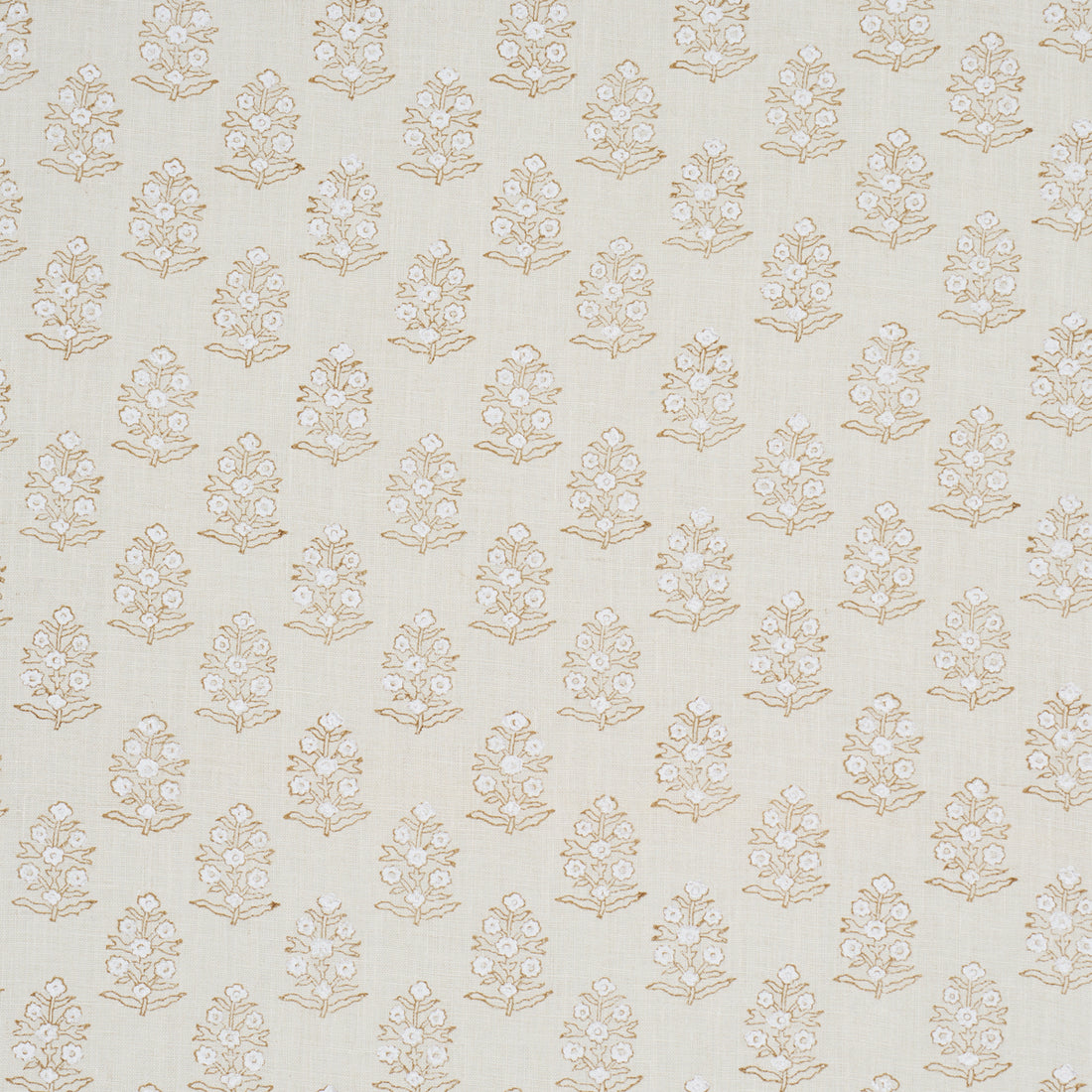 Aditi Hand Blocked Print fabric in sage color - pattern number 179363 - by Schumacher in the A Love Affair collection