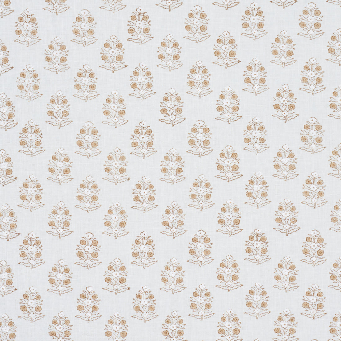 Aditi Hand Blocked Print fabric in sky color - pattern number 179364 - by Schumacher in the A Love Affair collection