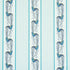 Aleksy Stripe fabric in teal color - pattern number 179381 - by Schumacher in the Rive Gauche collection