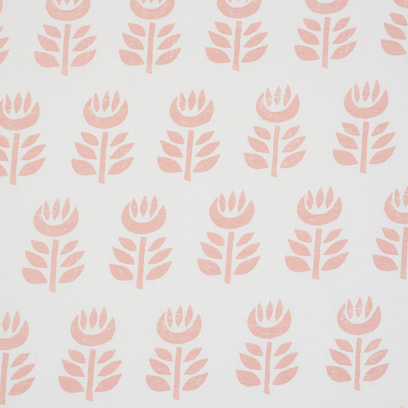 Rosenborg Hand Print fabric in pink color - pattern number 179401 - by Schumacher in the Scandinavian Modern collection