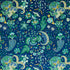 Majorelle Velvet fabric in blue color - pattern number 179420 - by Schumacher in the Rive Gauche collection