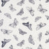 Burnell Butterfly fabric in black color - pattern number 179430 - by Schumacher in the Misterioso collection