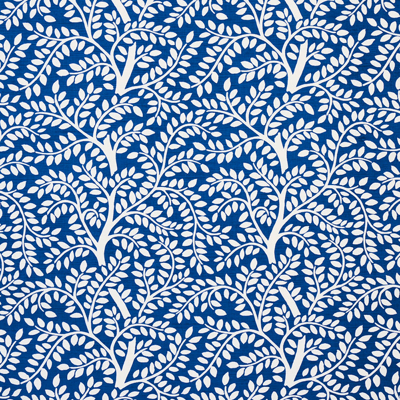 Temple Garden II fabric in blue color - pattern number 179500 - by Schumacher in the Happy Together collection