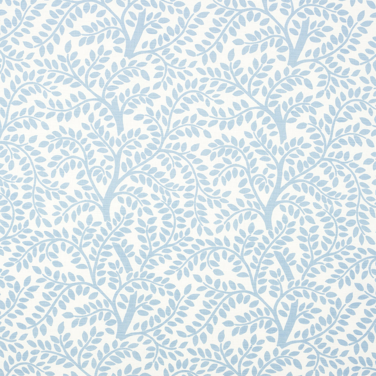Temple Garden II fabric in sky on ivory color - pattern number 179503 - by Schumacher in the Preppy Chic collection