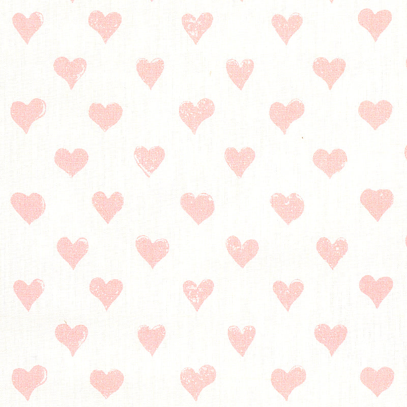 Hearts fabric in pink color - pattern number 179590 - by Schumacher in the Molly Mahon collection