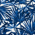 Sunlit Palm Linen fabric in blue color - pattern number 179600 - by Schumacher in the Natura collection