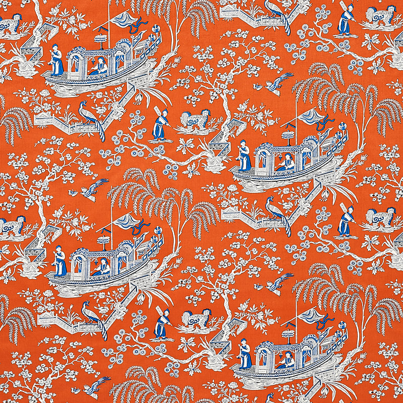 Matsudana fabric in spice color - pattern number 179612 - by Schumacher in the Schumacher Classics collection