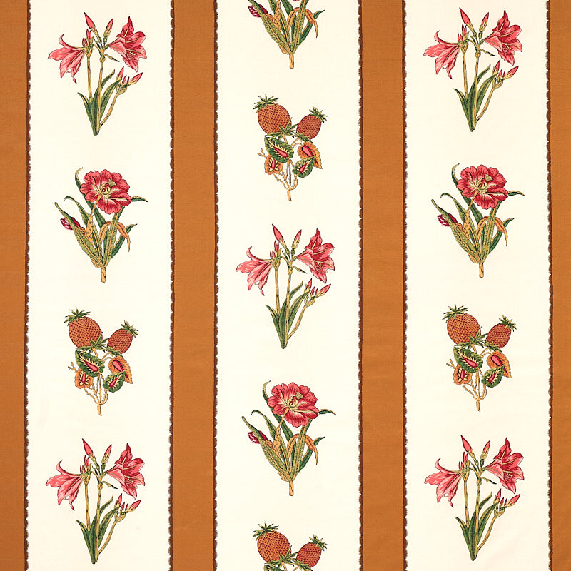 Servilia Stripe fabric in camel color - pattern number 179642 - by Schumacher in the Schumacher Classics collection