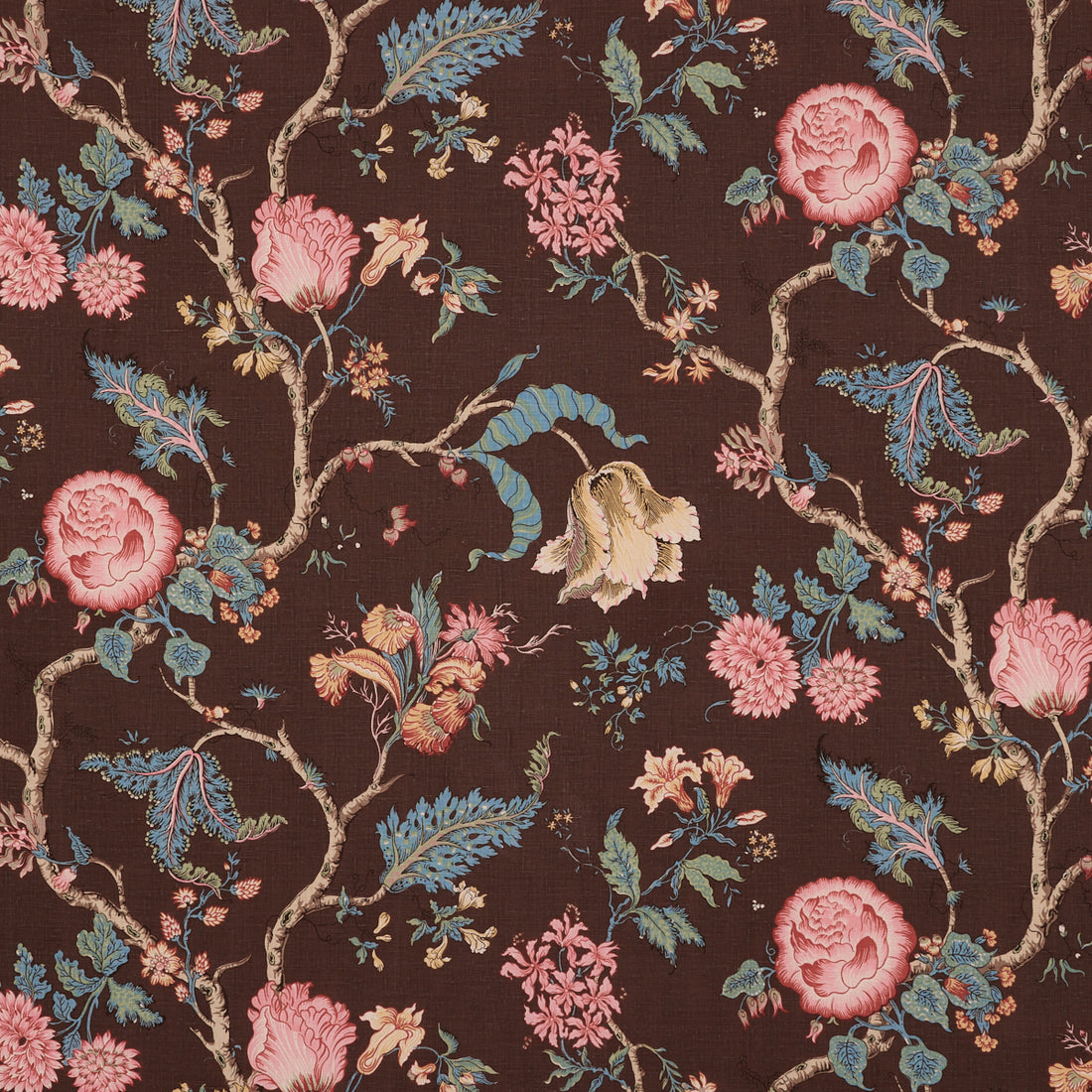 Josephine fabric in cinnabar color - pattern number 179654 - by Schumacher in the A Love Affair collection