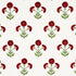 Saranda Flower Embroidery fabric in cardinal color - pattern number 179670 - by Schumacher in the Perennial Favorites collection