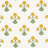 Saranda Flower Embroidery fabric in marigold color - pattern number 179671 - by Schumacher in the Perennial Favorites collection