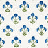 Saranda Flower Embroidery fabric in royal color - pattern number 179672 - by Schumacher in the Perennial Favorites collection