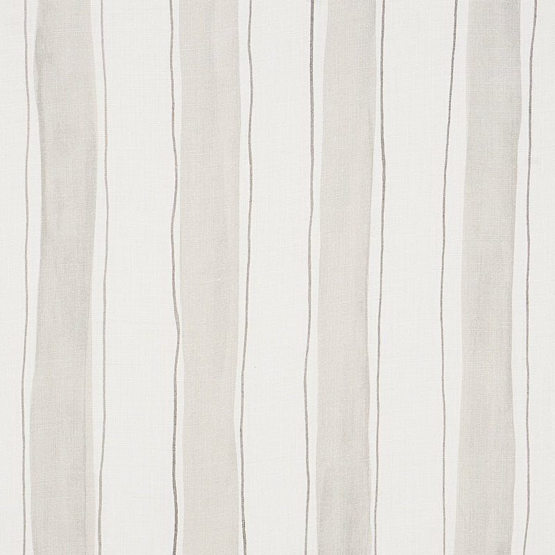Tracing Stripes fabric in grey color - pattern number 179701 - by Schumacher in the Porter Teleo collection