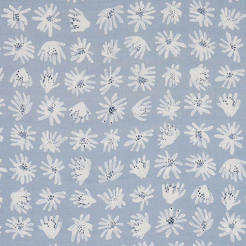 Meadow Rock fabric in blue color - pattern number 179720 - by Schumacher in the Caroline Z Hurley collection