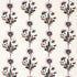Dianthus Hand Block Print fabric in rust and rose color - pattern number 179740 - by Schumacher in the Molly Mahon collection