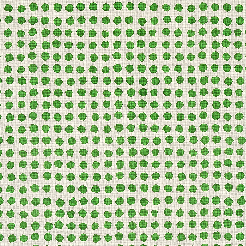 Seed Hand Block Print fabric in grass color - pattern number 179771 - by Schumacher in the Molly Mahon collection