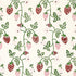 Strawberry Hand Block Print fabric in grass color - pattern number 179780 - by Schumacher in the Molly Mahon collection