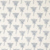 Wild Carrot Hand Block Print fabric in indigo color - pattern number 179810 - by Schumacher in the Molly Mahon collection