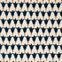 Tulip Hand Block fabric in midnight and copper color - pattern number 179822 - by Schumacher in the Molly Mahon collection