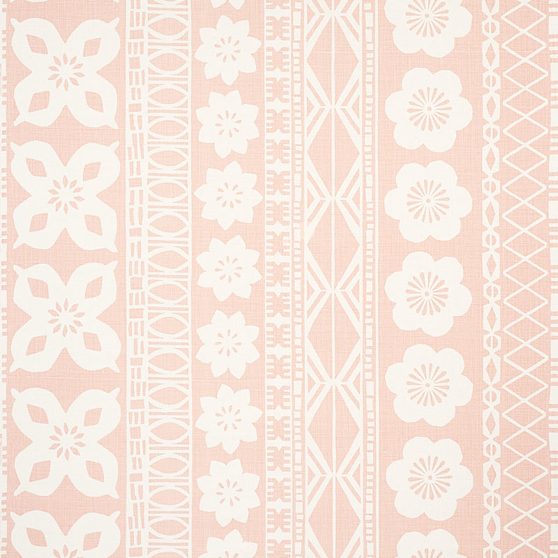 Mrs Howell fabric in blush color - pattern number 179871 - by Schumacher in the Copacabana collection