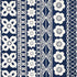Mrs Howell fabric in indigo color - pattern number 179872 - by Schumacher in the Copacabana collection