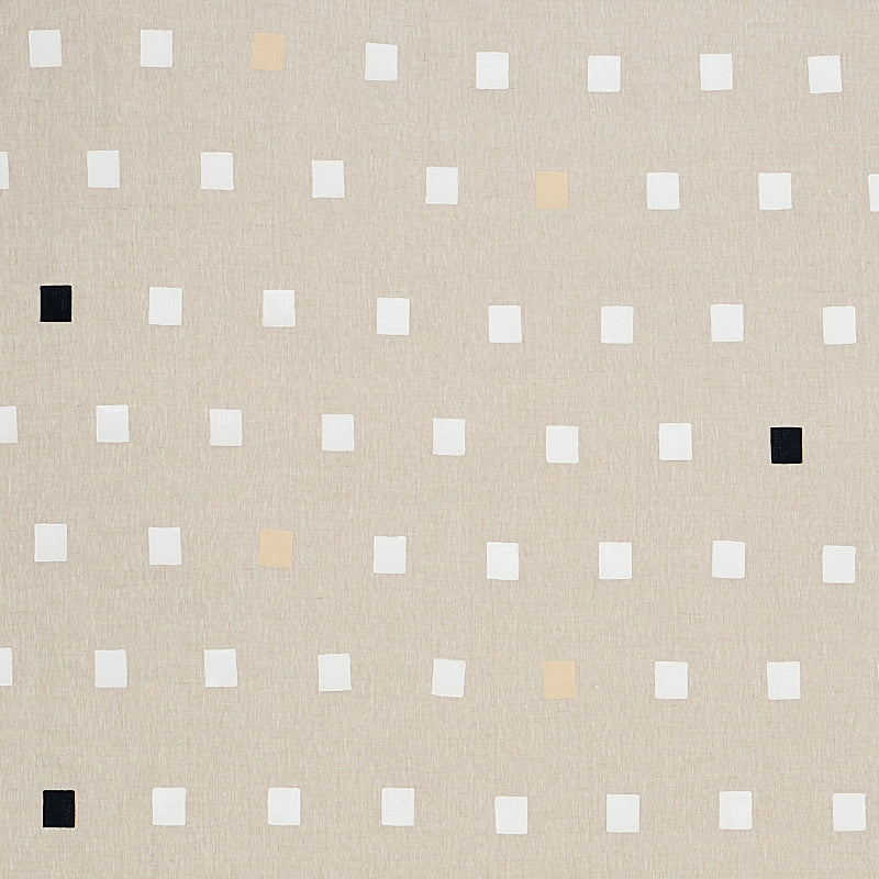 Inkwell Hand Block fabric in natural color - pattern number 179920 - by Schumacher in the Caroline Z Hurley collection