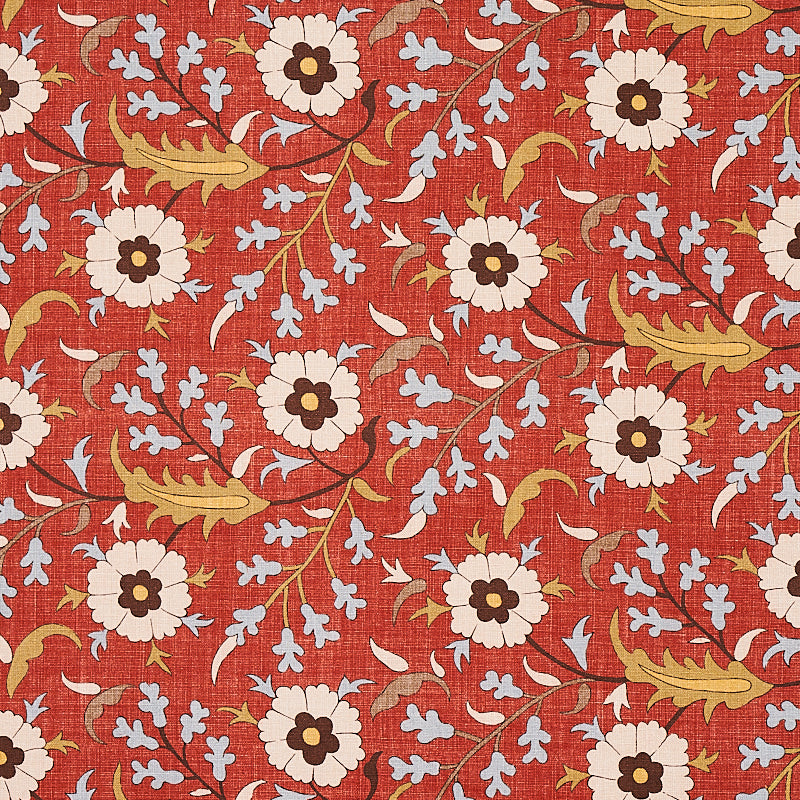 Floralia fabric in pompeii color - pattern number 179950 - by Schumacher in the Cabana collection
