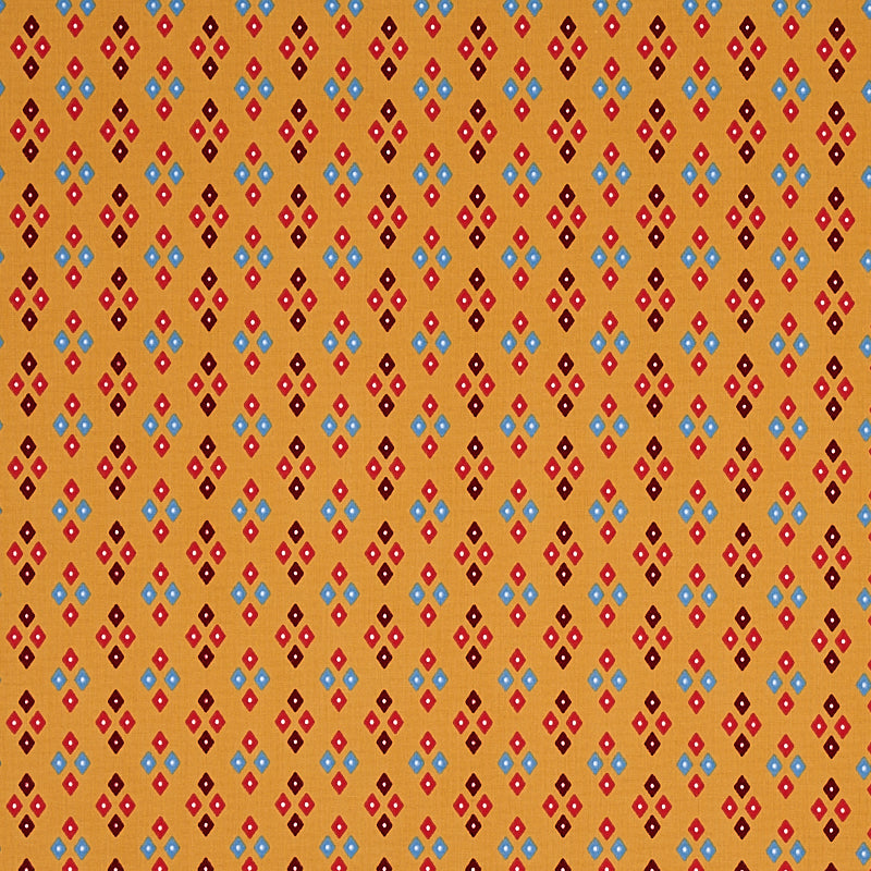 Anastasia fabric in mustard color - pattern number 179970 - by Schumacher in the Cabana collection
