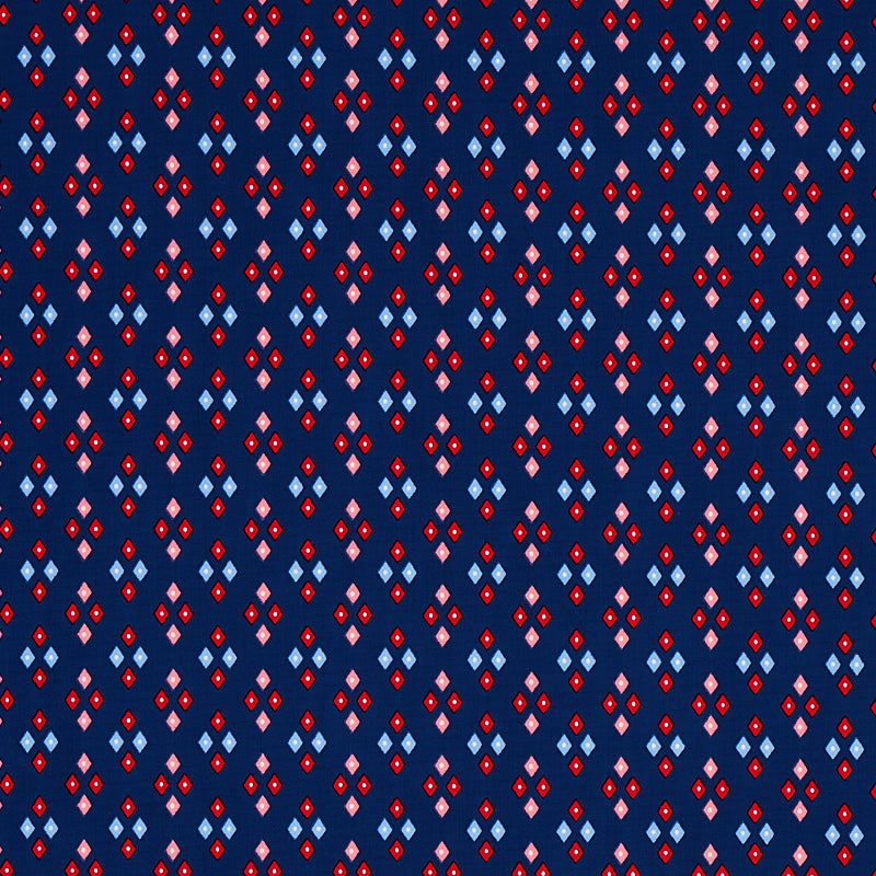 Anastasia fabric in blue color - pattern number 179971 - by Schumacher in the Cabana collection