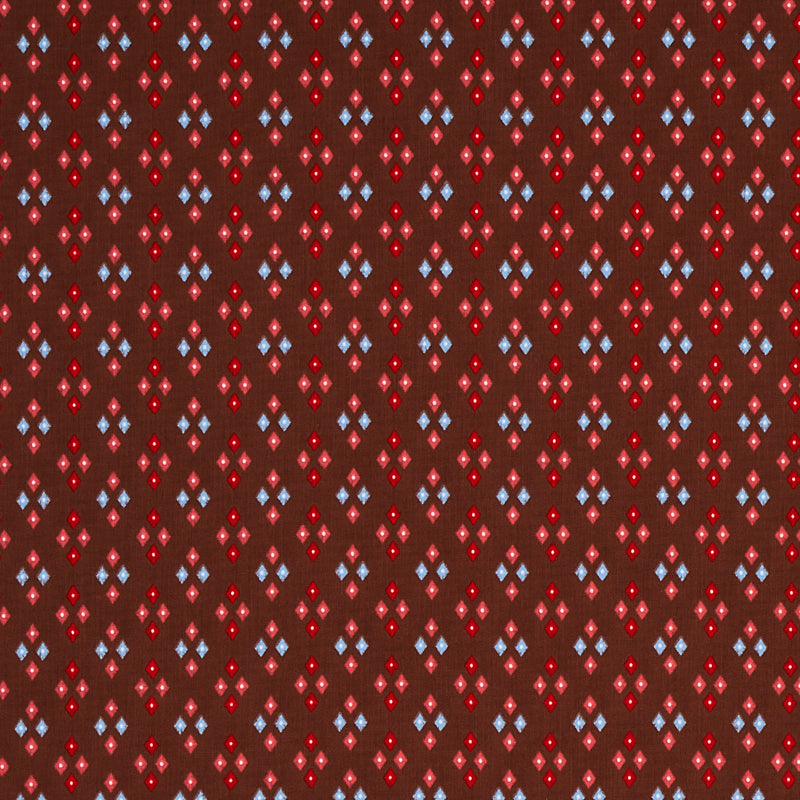 Anastasia fabric in chocolate color - pattern number 179972 - by Schumacher in the Cabana collection