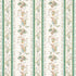 Elena Paisley Stripe fabric in green color - pattern number 179981 - by Schumacher in the Cabana collection