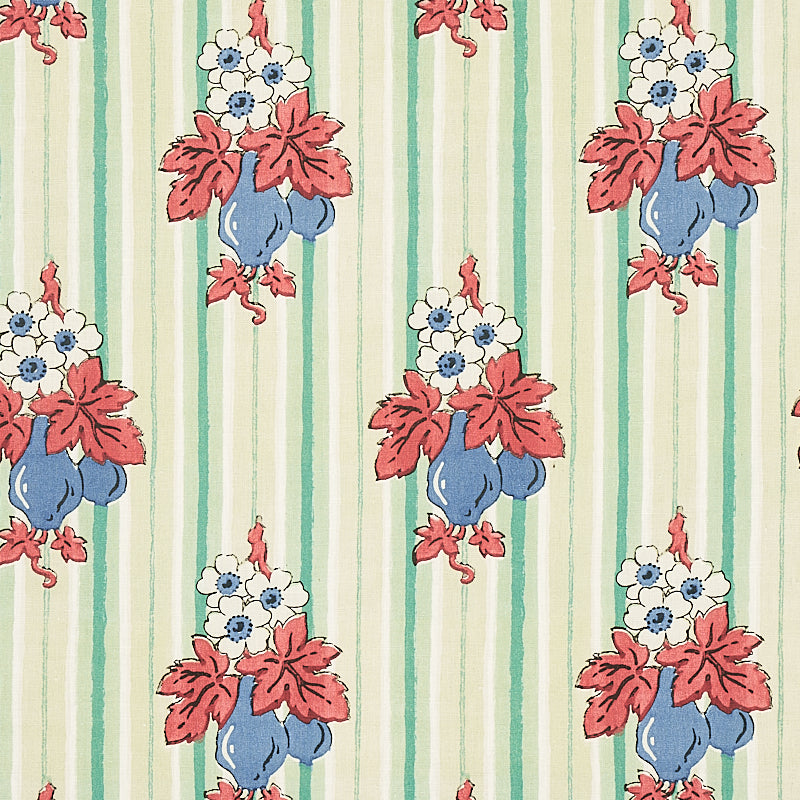 Turnip fabric in mint color - pattern number 179990 - by Schumacher in the Cabana collection