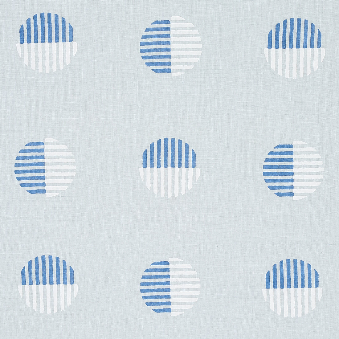 Ando Hand Block Print fabric in chambray color - pattern number 180000 - by Schumacher in the Smith Street collection