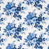 Valentina Floral fabric in blue color - pattern number 180020 - by Schumacher in the Orient Express collection