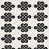 Penelope Knot fabric in black color - pattern number 180030 - by Schumacher in the Orient Express collection