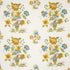 Ashford Linen fabric in ochre and sky color - pattern number 180042 - by Schumacher in the Schumacher Classics collection