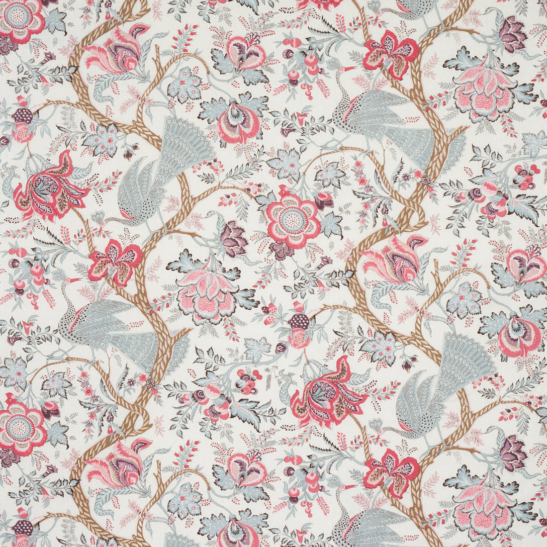 Aveline Linen fabric in rose color - pattern number 180051 - by Schumacher in the Schumacher Classics collection