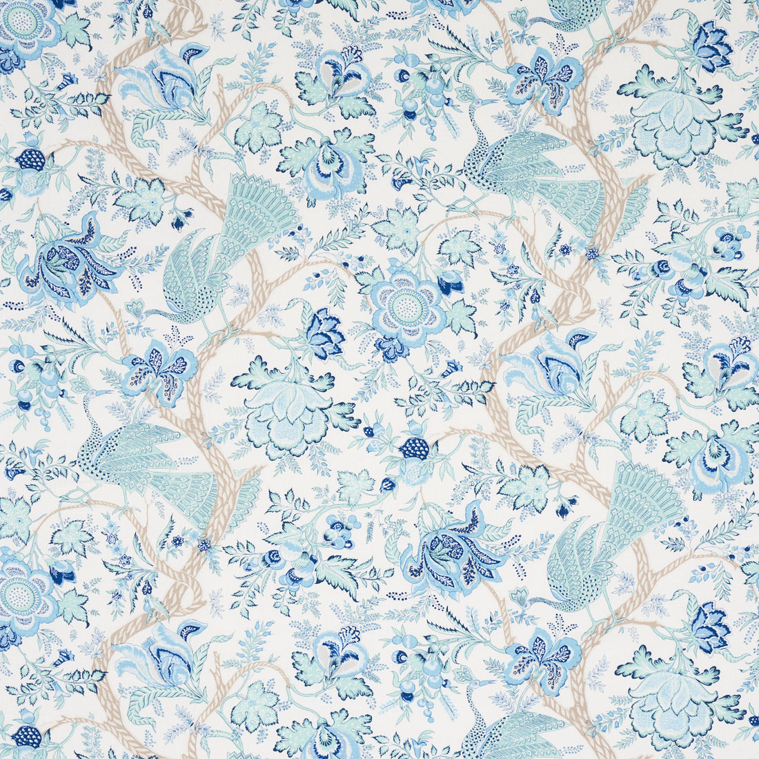 Aveline Linen fabric in seaglass color - pattern number 180052 - by Schumacher in the Schumacher Classics collection