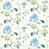 Vasily Linen fabric in green and blue color - pattern number 180081 - by Schumacher in the Schumacher Classics collection