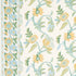 Indali Bordered Linen fabric in citron and mineral color - pattern number 180110 - by Schumacher in the Schumacher Classics collection